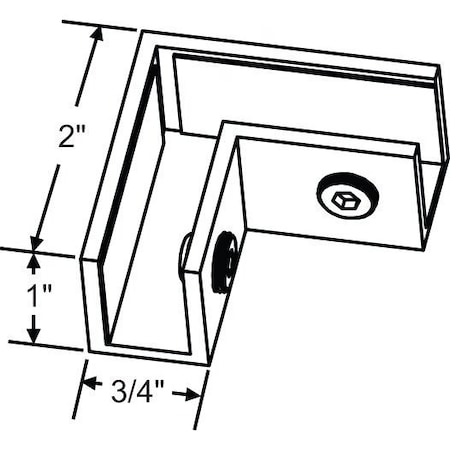 Strybuc Sleeve over Glass Clamp 22-267BCH